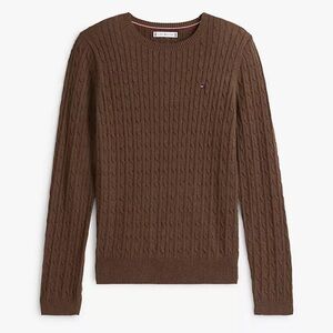Tommy Hilfiger Chocolate Cable Knit Sweater